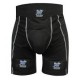 Blue Sports Compression Jock Shorts with Cup and Velcro